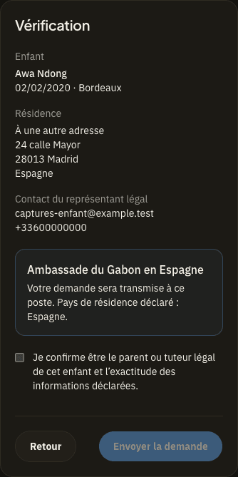 Voir le récapitulatif sur mobile