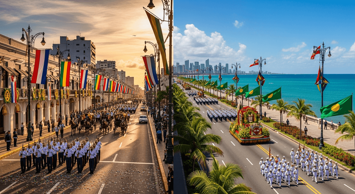 65 ans d'indépendance : défilé militaire au front-de-mer de Libreville